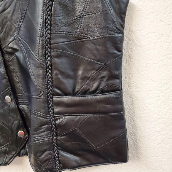 Twin Creek Men's Leather Vest - Picture 5 of 9